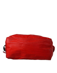 Dolce & Gabbana Red Nylon Calfskin Hand Shoulder Duffel Bag - Retail Flare