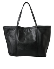 Dolce & Gabbana Black Leather Miss Escape Shopping Tote Women Bag - Retail Flare