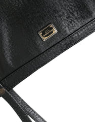 Dolce & Gabbana Black Leather Miss Escape Shopping Tote Women Bag - Retail Flare