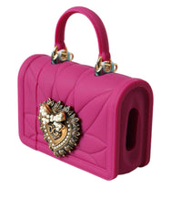 Dolce & Gabbana Pink Silicone Devotion Heart Cover Hand Bag Airpod Case - Retail Flare