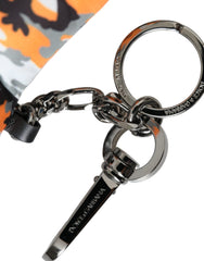 Dolce & Gabbana Multicolor Camouflage Animal Silhouette Keychain Keyring - Retail Flare