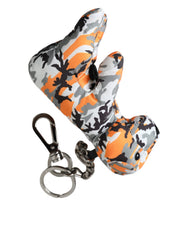 Dolce & Gabbana Multicolor Camouflage Animal Silhouette Keychain Keyring - Retail Flare