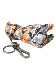 Dolce & Gabbana Multicolor Camouflage Animal Silhouette Keychain Keyring - Retail Flare