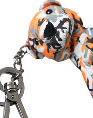 Dolce & Gabbana Multicolor Camouflage Animal Silhouette Keychain Keyring - Retail Flare