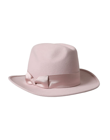 Dolce & Gabbana Pink Rabbit Fedora Trilby Women Hat - Retail Flare