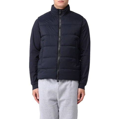 People Of Shibuya Blue Polyester Vest People Of Shibuya Retail Flare