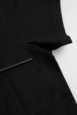 Balenciaga Black Cotton Logo Crew Neck Short Sleeves T-shirt - Retail Flare