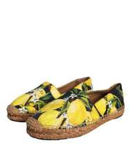 Dolce & Gabbana Multicolor Lemon Slip On Espadrilles Shoes - Retail Flare
