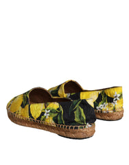 Dolce & Gabbana Multicolor Lemon Slip On Espadrilles Shoes - Retail Flare