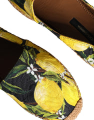 Dolce & Gabbana Multicolor Lemon Slip On Espadrilles Shoes - Retail Flare