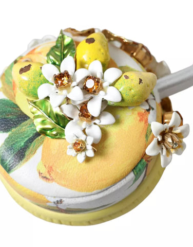 Dolce & Gabbana Lemon Crystal Floral Headset Audio Headphones - Retail Flare