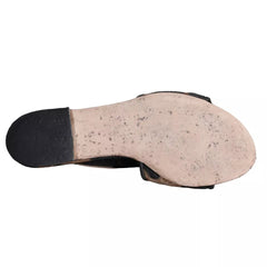 Dolce & Gabbana Brown Leopard Logo Slides Flats Sandals Shoes - Retail Flare