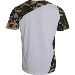 Dolce & Gabbana White Camouflage Stars Crew Neck Men T-shirt Dolce & Gabbana Retail Flare