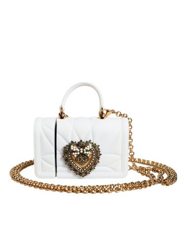 Dolce & Gabbana White Silicone Devotion Heart Cover Hand Bag Airpod Case - Retail Flare