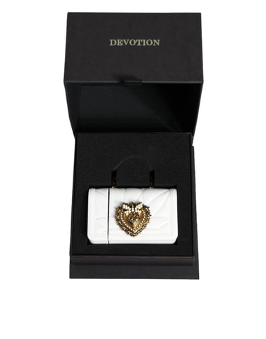 Dolce & Gabbana White Silicone Devotion Heart Cover Hand Bag Airpod Case - Retail Flare