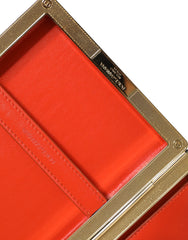 Dolce & Gabbana Blue Suede Gold Frame Clutch Evening Party Purse Bag - Retail Flare