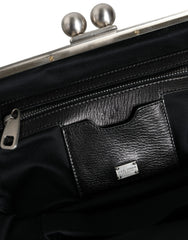 Dolce & Gabbana Black Fur Handbag Clutch Purse Pouch Bag - Retail Flare