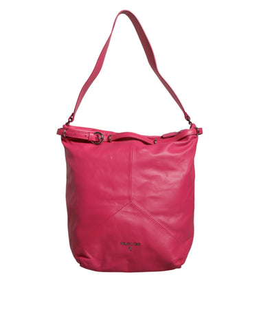 Patrizia Pepe Fuchsia Pink Leather Shoulder Purse Tote Bag - Retail Flare