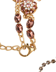 Dolce & Gabbana Gold Tone Brass Crystal Embellished Waist Chain Belt - Retail Flare