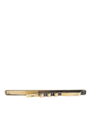 Dolce & Gabbana Gold Tone Brass Logo Branded Men Tie Clip Bar - Retail Flare