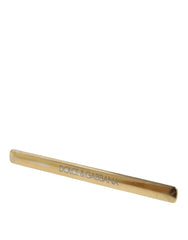 Dolce & Gabbana Gold Tone Brass Logo Branded Men Tie Clip Bar - Retail Flare