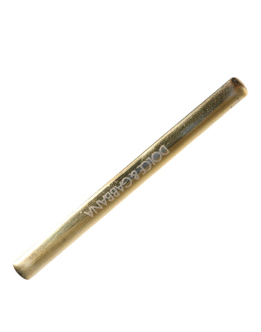 Dolce & Gabbana Gold Tone Brass Logo Branded Men Tie Clip Bar - Retail Flare