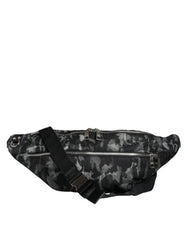 Dolce & Gabbana Black Leopard Fabric Belt Waist Fanny Pack Bag - Retail Flare