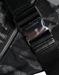 Dolce & Gabbana Black Leopard Fabric Belt Waist Fanny Pack Bag - Retail Flare