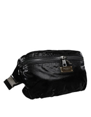 Dolce & Gabbana Black Nylon Fabric Belt Waist Fanny Pack Bag - Retail Flare