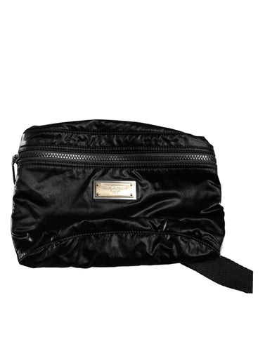 Dolce & Gabbana Black Nylon Fabric Belt Waist Fanny Pack Bag - Retail Flare