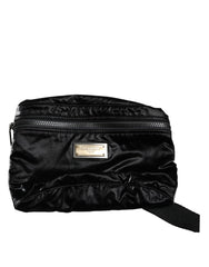 Dolce & Gabbana Black Nylon Fabric Belt Waist Fanny Pack Bag - Retail Flare