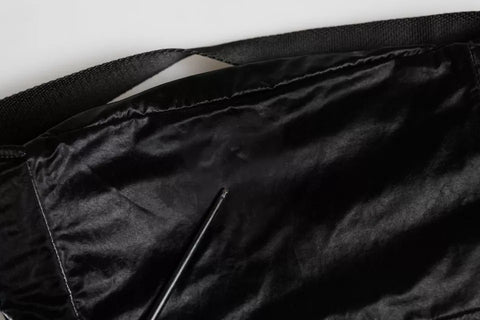 Dolce & Gabbana Black Nylon Fabric Belt Waist Fanny Pack Bag - Retail Flare