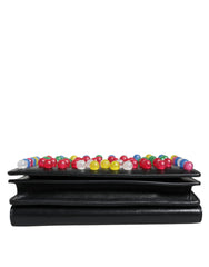 Dolce & Gabbana Black Leather Lighted Top Handle Handbag Bag - Retail Flare