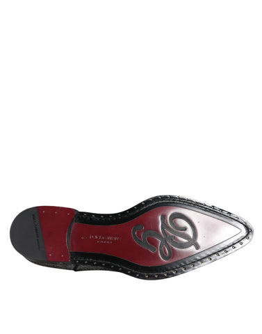 Dolce & Gabbana Silver Polyurethane Derby Formal Dress Shoes - Retail Flare
