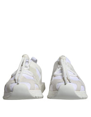 Dolce & Gabbana White Mesh Sorrento Trekking Sneakers Shoes - Retail Flare