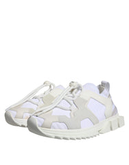 Dolce & Gabbana White Mesh Sorrento Trekking Sneakers Shoes - Retail Flare
