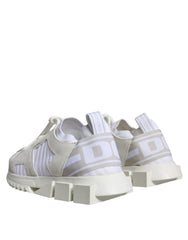 Dolce & Gabbana White Mesh Sorrento Trekking Sneakers Shoes - Retail Flare