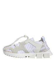 Dolce & Gabbana White Mesh Sorrento Trekking Sneakers Shoes - Retail Flare