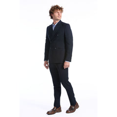 Baldinini Trend Blue Wool Men Suit - Retail Flare