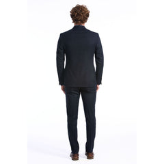 Baldinini Trend Blue Wool Men Suit - Retail Flare