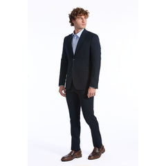 Baldinini Trend Blue Wool Men Suit - Retail Flare