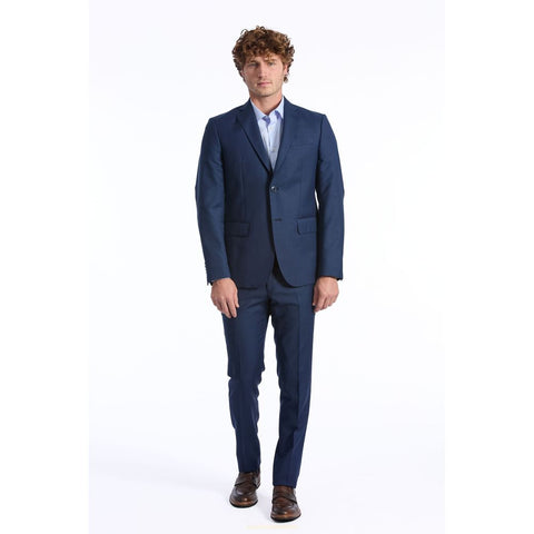 Baldinini Trend Blue Wool Men Suit - Retail Flare