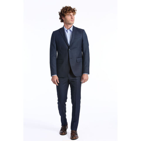Baldinini Trend Blue Wool Men Suit - Retail Flare