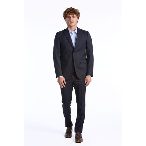 Baldinini Trend Blue Wool Men Suit - Retail Flare