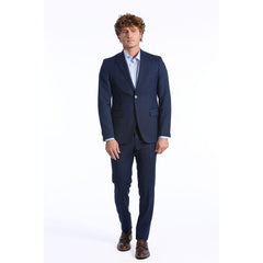 Baldinini Trend Blue Wool Men Suit - Retail Flare