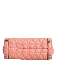 Michael Kors Peach Quilted Leather Logo Crossbody VIVIANNE Messenger Bag - Retail Flare
