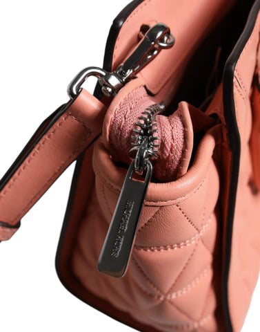 Michael Kors Peach Quilted Leather Logo Crossbody VIVIANNE Messenger Bag - Retail Flare
