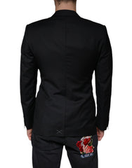 Dolce & Gabbana Black MARTINI Bee Single Breasted Blazer - Retail Flare