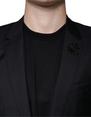 Dolce & Gabbana Black MARTINI Bee Single Breasted Blazer - Retail Flare