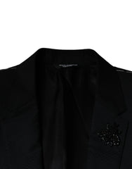 Dolce & Gabbana Black MARTINI Bee Single Breasted Blazer - Retail Flare